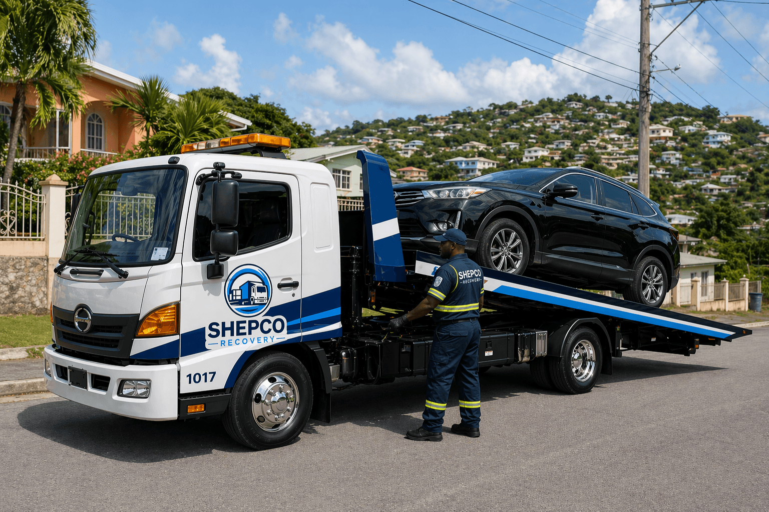 SHEPCO Recovery truck on the job